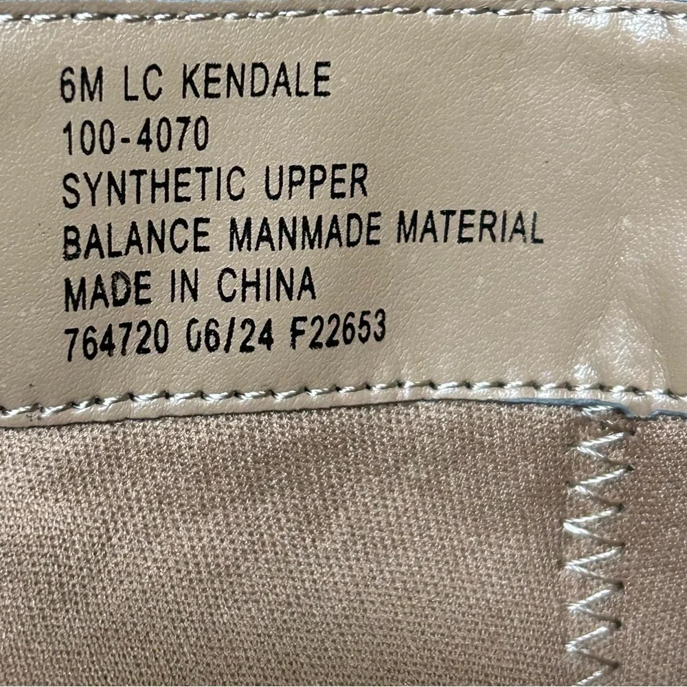 Liz Claiborne Kendale Two-Tone Ankle Boots Tan & Black Cap Toe Sz 6M Vegan NWT